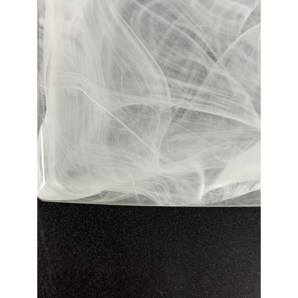 White‎ Swirl Glass Plate by PartiLites Indulgences